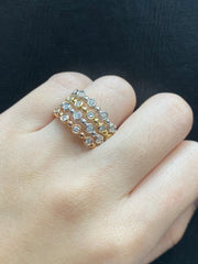 PREORDER | Multi-Tone Layered Diamond Ring 14kt