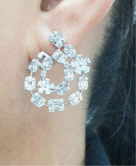 PREORDER | Overlap Statement Diamond Earrings 18kt