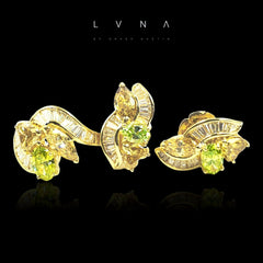 LVNA Signatures™️ A Rare Fancy Statement Colored Diamond Jewelry Set 14kt