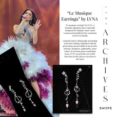 LVNA Signatures “Le Musique” Rare Pink Diamond & Pink Sapphire Diamond Earrings | The Archives