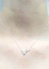 #LoveIvana | Double Butterfly Paved Diamond Necklace 18kt