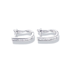 PREORDER | Classic Baguette Diamond Earrings 14kt
