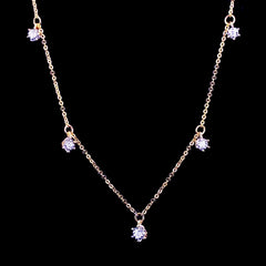 PREORDER | Golden Station Diamond Necklace 14kt 18"