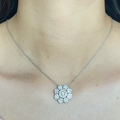 HKG | Floral Statement Diamond Necklace 18kt