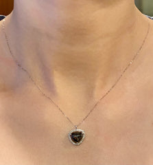 #LVNA2024 |  LVNA Signatures Halo Black Solitaire Colored Diamond Necklace 14kt