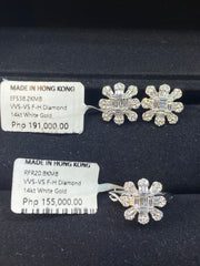 Big Floral Diamond Jewelry Set 14kt