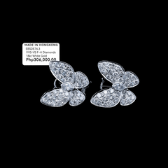 PREORDER | Butterfly Deco Diamond Earrings 18kt