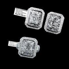 PREORDER| Emerald Statement Diamond Jewelry Set 14kt