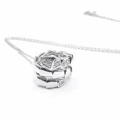Snake Deco Diamond Necklace 14kt