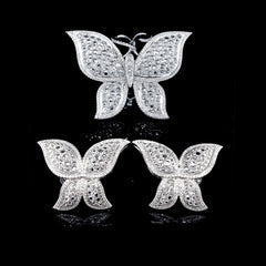 PREORDER | Butterfly Diamantes Deco Statement Diamond Jewelry Set 14kt