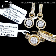 PREORDER | Golden Round Invisible Setting Diamond Jewelry Set 14kt