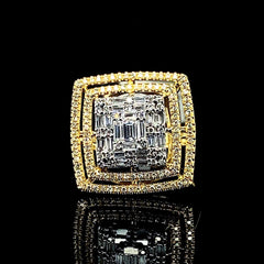 PREORDER | Golden Statement Dangling Diamond Jewelry Set 14kt