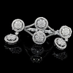 PREORDER| Double Round Diamond Jewelry Set 14kt