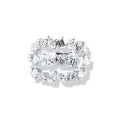 Multi-Shape Cluster Diamond Ring 18kt