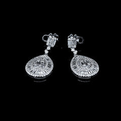 PREORDER | Pear Baguette Dangling Diamond Earrings 14kt