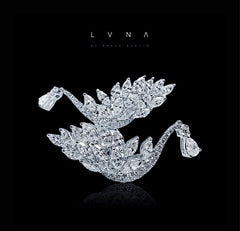 PREORDER | Twin Swan Marquise Deco Cluster Shape Diamond Earrings 18kt