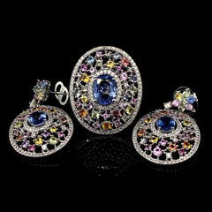 PREORDER | Gemstones and Diamond Jewelry Set 14kt
