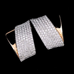 PREORDER | Rose Statement Diamond Earrings 14kt