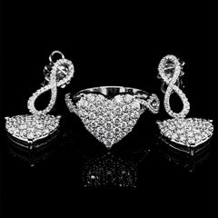 PREORDER | Infinity Heart Dangling Diamond Jewelry Set 14kt