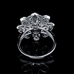 PREORDER | Floral Statement Diamond Ring 14kt
