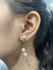 GLD | 5-Way Wear Akoya Pearl Drop Earrings 18kt