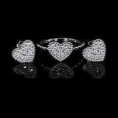 PREORDER | Classic Heart Diamond Jewelry Set 14kt