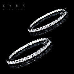 #LVNA2024 |  Large In & Out Paved Hoop Diamond Earrings 14kt
