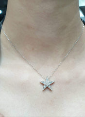 PREORDER | Large Deco Diamond Necklace 16-18” 18kt
