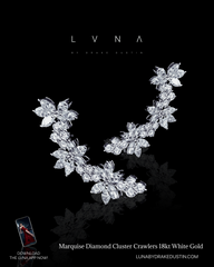 LVNA 签名马眼形钻石簇爬行者 18kt