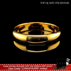 金色纯色结婚戒指 14kt 黄金