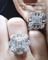 PREORDER | Floral Statement Diamond Jewelry Set 14kt