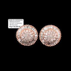 PREORDER | Rose Classic Round Stud Diamond Earrings 18kt