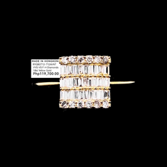 PREORDER | Golden Classic Emerald Baguette Diamond Ring 18ktPREORDER |