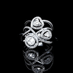 PREORDER | Cluster Shape Deco Diamond Ring 14kt