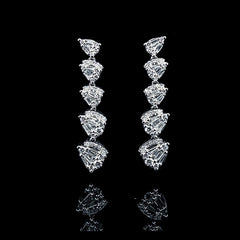 #LVNA2024 | Baguette Drop Dangling Diamond Earrings 14kt