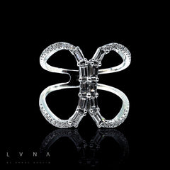 PREORDER | Butterfly Paved Diamond Ring 14kt