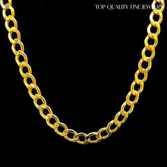 Men’s Golden Link Chain Necklace 18kt 21”