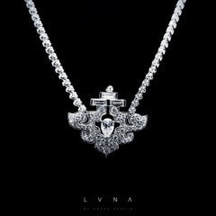 LVNA 签名装饰艺术永恒钻石项链 14 克拉