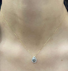 LVNA Signatures Rare Gray Tears Colored Diamond Necklace 18kt