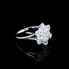 PREORDER | Floral Rositas Baguette Diamond Ring 14kt