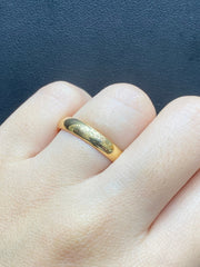 金色纯色结婚戒指 14kt 黄金