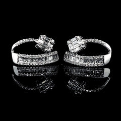 PREORDER| Half Eternity Emerald Swish Diamond Jewelry Set 14kt