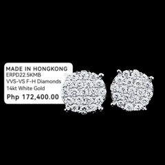 PREORDER | Classic Round Paved Stud Diamond Earrings 14kt