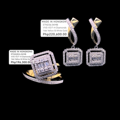 PREORDER | Multi-Tone Emerald Diamond Jewelry Set 14kt