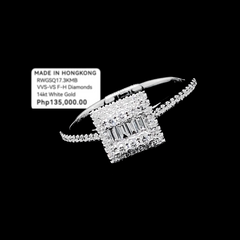 PREORDER | Princess Baguette Paved Band Diamond Ring 14kt