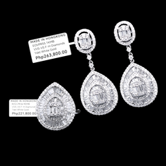 PREORDER | Oval Pear Deco Diamond Jewelry Set 14kt
