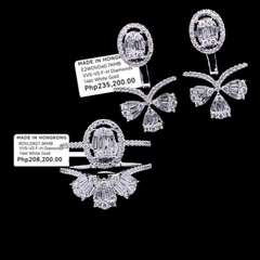 5岁 |椭圆形 Deco Baguette 钻石首饰套装 14 克拉