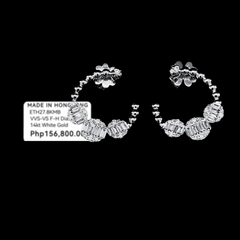 PREORDER | Oval Trinity Overlap Diamond Earrings 14kt