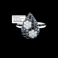PREORDER | Teardrop Black Diamond Ring 18kt