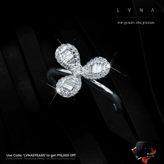 PREORDER | Floral Baguette Diamond Ring 18kt